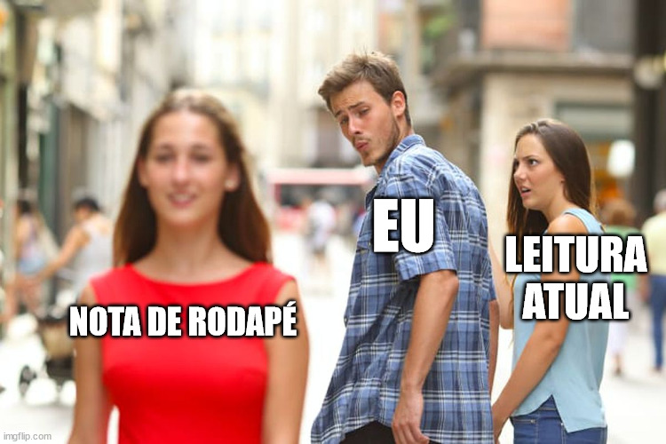 Amor incondicional por notas de rodapé.
